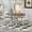 Brown, variant on 5-Piece Retro Extendable Dining Table Set with 4 Upholstered Chairs, Round to Oval Drop-Leaf Table for Kitchen Living Room, Brown