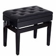 thumbnail image 2 of Tenive Dual Padded Wooden Artist Piano Music Keyboard Bench w/Book Storage, 25" Adjustable, 2 of 4