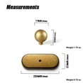 thumbnail image 2 of Goo-Ki Antique Brass Drawer Knobs with Backplate, Zinc Alloy Cabinet Knobs for Dresser,Wardrobe,Cupboard,Cabinet Hardware, 6 Pack, 2 of 5