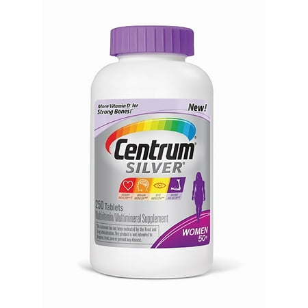 Centrum Ultra Silver multivitamines MultiMineral Comprimés femmes, 250 Ct