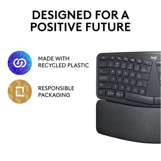 Logitech ERGO K860 Wireless Ergonomic Keyboard - Graphite - Walmart.ca