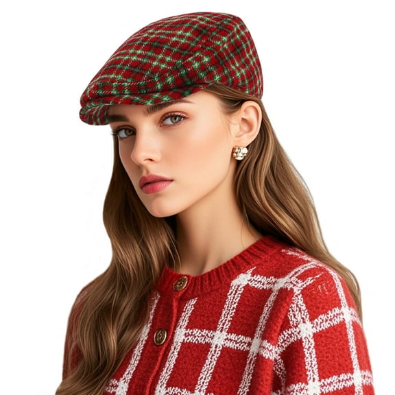 Wowstyle Men's Cotton Flat Ivy Gatsby Newsboy Driving Hat Adjustable Women's Irish Cabbie Ivy Driving Hunting Cap