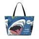 thumbnail image 2 of Fotbe Great White Shark Bolsa de Viaje para Playa - Resistente al Agua, Bolsa Tote de Gran Capacidad y Ligera con 7 Bolsillos para Mujeres y Hombres, 2 of 7