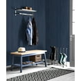 thumbnail image 3 of NextWall Navy Blue Wood Panel Peel and Stick Wallpaper, 3 of 6