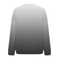 thumbnail image 4 of DAFPZW Sweatshirt for Womens Fashion Casual Crew Neck Long Sleeve Pullover Fall Ombre Print Ladies Oversized Tops, 4 of 5