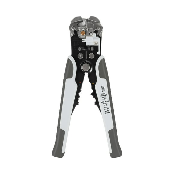KUAIQU Pinces Multifonctionnelles 3-en-1 pour Dénuder et Couper 10-22AWG Dénudage Automatique pour Électriciens Gris 1301