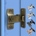 thumbnail image 3 of Stainless Steel Door Latch 90 Degree Door Buckle Security Sliding Chain Locks, 3 of 3