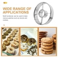 thumbnail image 2 of Moldes reutilizables para cortar rosquillas redondas, moldes para decorar pasteles, moldes de acero inoxidable para hornear, 2 of 8