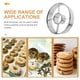 thumbnail image 2 of Moldes reutilizables para cortar rosquillas redondas, moldes para decorar pasteles, moldes de acero inoxidable para hornear, 2 of 8