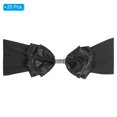 thumbnail image 3 of Uxcell Chair Sash Bow Spandex Stretch Chair Cover Bands Sashes with Bow Knot Black 20, 3 of 6