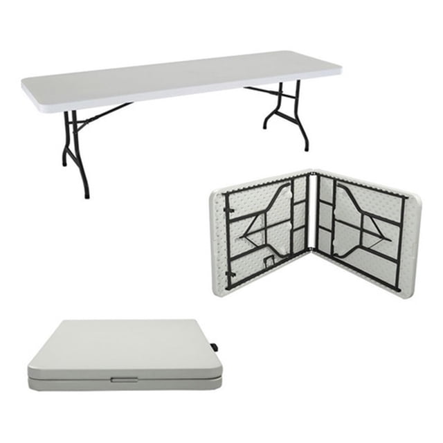 Mesa Plegable 244 cm Jardimex Tipo Portafolio Plastico Jardín Rectangular