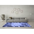 thumbnail image 3 of Ahgly Company Machine Washable Indoor Rectangle Abstract Blue Modern Area Rugs, 2' x 3', 3 of 4