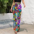 thumbnail image 3 of Mola De Panama Ocean High Waisted Casual Flared Trousers Summer Home Pants Gift Street Fashion Night Club Big Size Trousers, 3 of 5