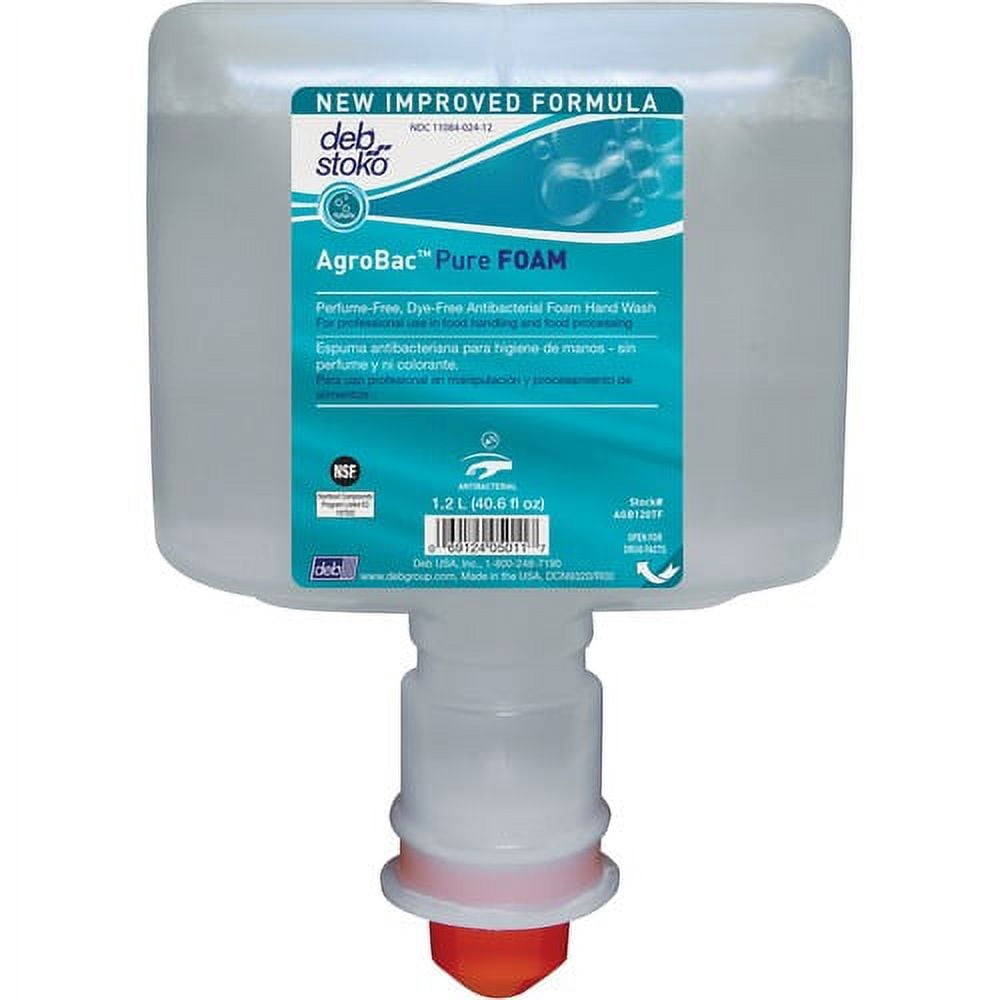 SC Johnson Antibacterial Foam Hand Soap 40.6 fl oz (1200 mL) - Bacteria Remover - Hand - Clear - Triclosan-free, Fragrance-free, Dye-free, Hygienic - 3 / Carton