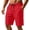 Red, variant on LWavelet Men's Athletic Gym Shorts, Wide Leg Pleated Baggy Sweat Shorts with Side Pockets for Running Workout Basketball Yoga Casual