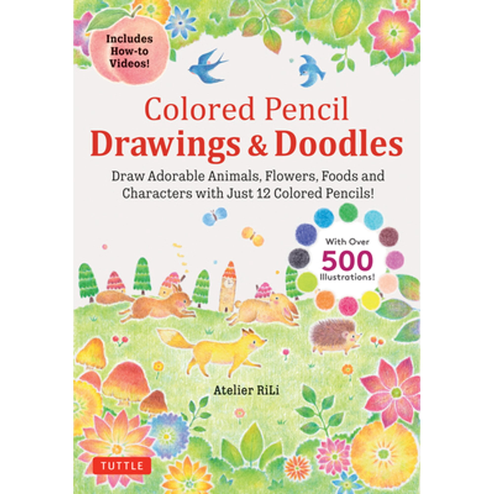 Pre-Owned Colored Pencil Drawings & Doodles: Draw Adorable Animals ...