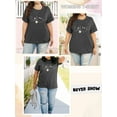 thumbnail image 4 of XCHQRTI Plus Size Daisy Women Tshirt Graphic Oversized Tees Short Sleeve Casual Tee, 4 of 8