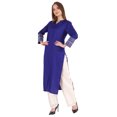 thumbnail image 3 of Phagun Long Party Wear Kurta For Women Embroidered Designer Kurti Ethnic wear Rayon Kurta, 3 of 6