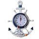 thumbnail image 1 of Anchor Clock Beach Sea Theme Náutica Ship Wheel Timone volante Decoración Wall Hanging Decoration HOMEMAXS MX1961021, 1 of 6