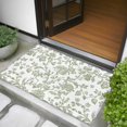 thumbnail image 5 of 2x3 Door Mat Rug, Green Leaf Flower Non-Skid Rubber Backing Large Rectangle Rugs - Living Room Bedroom Home Office, Vintage Farmhouse Bohemian Spring Indoor Floor Mat Carpets Washable Rug, 5 of 9