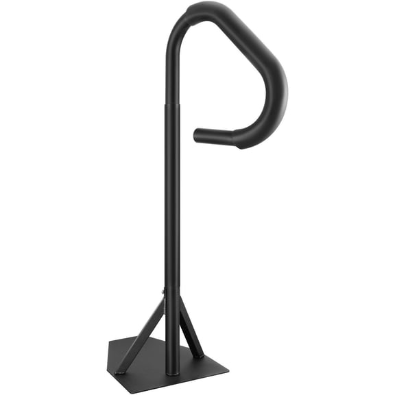 360° Rotatable Hot Tub Handrail, Adjustable 48"-63" Height, Rust-Proof Aluminum Spa Step Rail w/Slide-Under Base, 600LB Capacity, Indoor/Outdoor Use