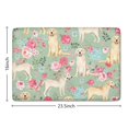 thumbnail image 5 of Labrador Dog and Flower Floral Flannel Non Slip Door Rugs,Washable Door Mats Indoor,Decorative Door Mats,Dirt-Resistant and Absorbent Doormat for Entrance,Bedroom,Kitchen,Bathroom,23.5x16in(60x40cm), 5 of 5