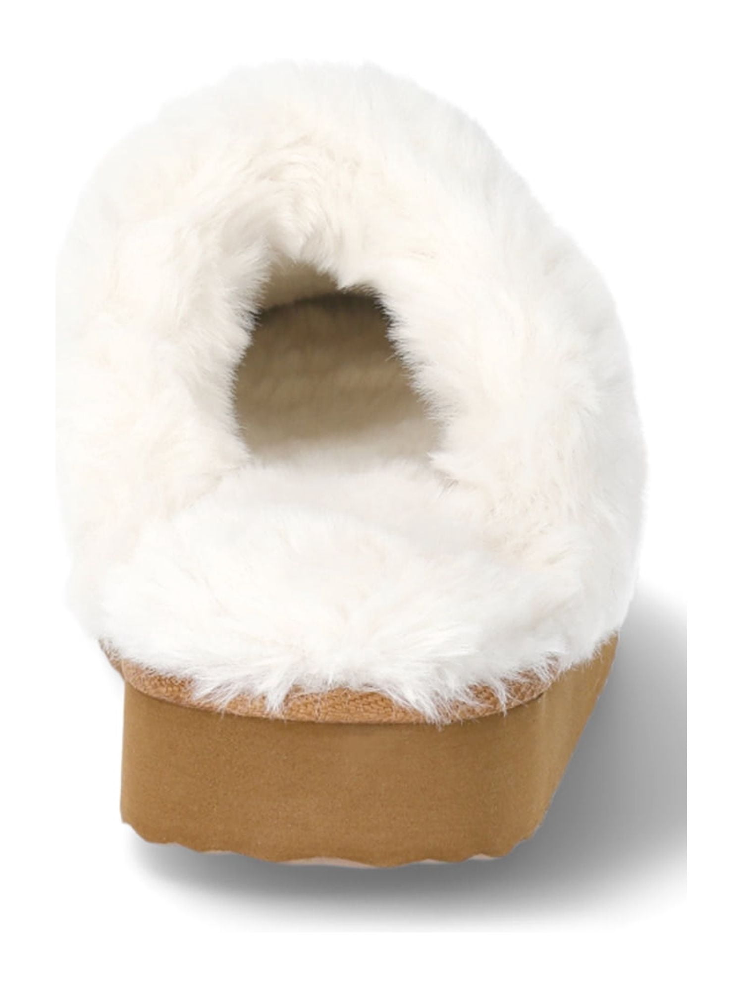 Wonder Nation Girls Scuff Slippers With Faux Fur Trim