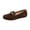 Coffee, variant on Women Faux Suede Loafers Slip On Soft Comfort Round Toe Moccasin Shoes Spring Fall Casual Flats for Daily Wear