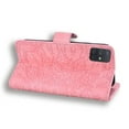 thumbnail image 5 of Mantto Cases for Samsung Galaxy A71 5G Magnetic Wallet Case for Women Card Holder Flip Cover Embossed Mandala Flower Kickstand PU Leather Magnetic Folio with Strap, Pink, 5 of 8