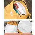 thumbnail image 3 of Yingyy Sacs en Velours Côtelé pour Femmes Sac à Bandoulière Léger Réutilisable Grande Capacité Sacs de Courses Rétro Sacs à Main Décontractés Sangle Renforcée Gris Foncé, 3 of 7