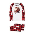 thumbnail image 3 of Odeerbi Christmas Pajamas for Family Holiday Long Sleeve Family Christmas Pajamas Matching Sets Dad Christmas Plaid Printed Blouse Tops + Pants Sleepwear Family Matching PJs Set Red, 3 of 6