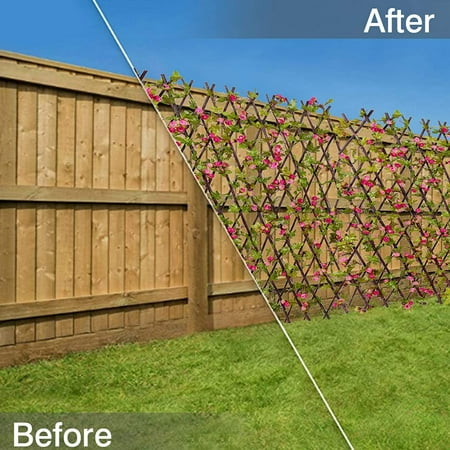 Expandable Fence Privacy Screen Faux Ivy Fencing Panel for Balcony