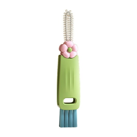 

Thinsont Bottle Cap Brush Cleaning Multifunctional Kitchen Lid Dead Corner Scrubber Home Reusable Plastic Tool Yellow Green