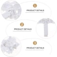thumbnail image 2 of Miangastore Plastic Vertical Blind Replacements White 4Pcs 1.77X1.18X0.39 Inch, 2 of 9