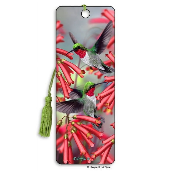 3D (Hologram/Motion) "Hummingbirds" Bookmark - by Artgame