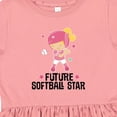 thumbnail image 4 of Inktastic Future Softball Star Girl Girls Toddler Dress, 4 of 5