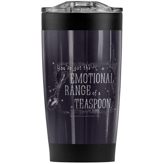 Harry Potter Teaspoon Stainless Steel Tumbler 20 oz Coffee Travel Mug/Cup, Vacuum Insulated & Double Wall with Leakproof Sliding Lid | Great for Hot Drinks and Cold Beverages