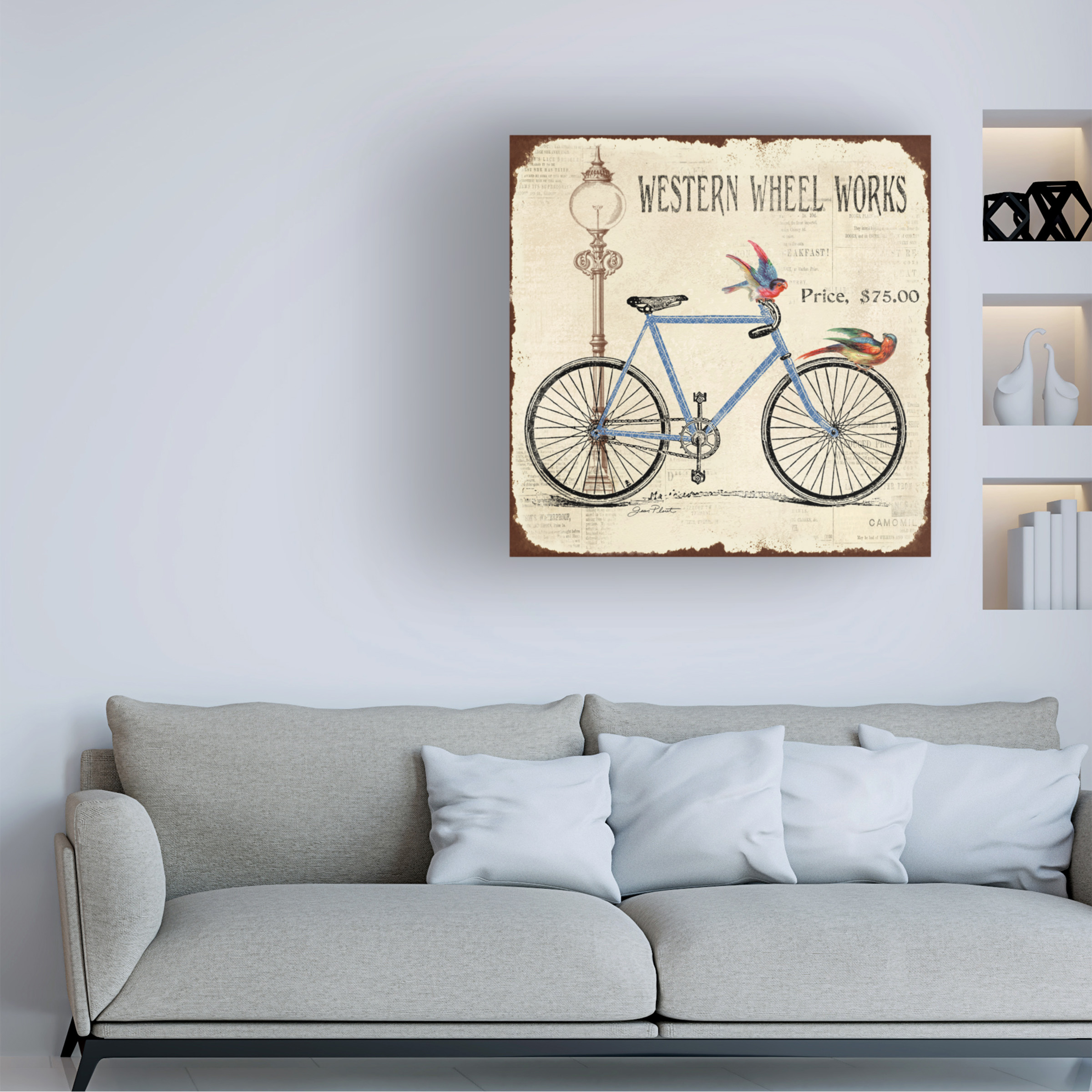 Trademark Fine Art 'Bike 5' Canvas Art by Jean Plout