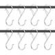 thumbnail image 1 of Paquete de 8 ganchos en forma de S JAMW para colgar utensilios de cocina plateados Sencillez, 1 of 5