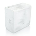 thumbnail image 3 of Essentra Home Marble Rectangular Trash Can for Home Office, Bedroom, Bathroom, Kitchen - 2.4 Gallon, 9 Liter Capacity - Fits in Narrow, Compact Spaces - Stable, Durable Polyresin, 3 of 3