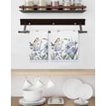 thumbnail image 3 of Spring Flowers Kitchen Dish Towels for Drying Dishes Set of 4, Vintage Blue Floral Leaves Birds Rustic Plants Waffle Weave Microfiber Hand Tea Bathroom Towels Quick Dry & Absorbent Towel 15.7x23.6, 3 of 7