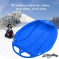 thumbnail image 1 of Tabla de Trineo de Nieve, Tablas de Esquí de Invierno Al Aire Libre Trineos de Nieve Portátiles Trineos de Descenso Trineo de Snowboard para Niños Nie Azul, 1 of 7