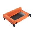 thumbnail image 3 of Cama elevada y refrescante para perros, ideal para el hogar o el dormitorio, para mascotas pequeñas y medianas. Naranja, 3 of 9