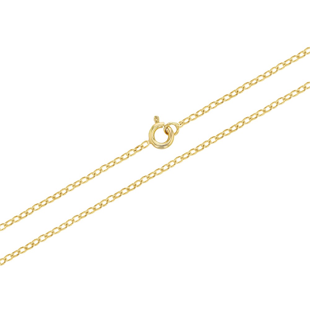 18k Gold Plated Link Chain Necklace 