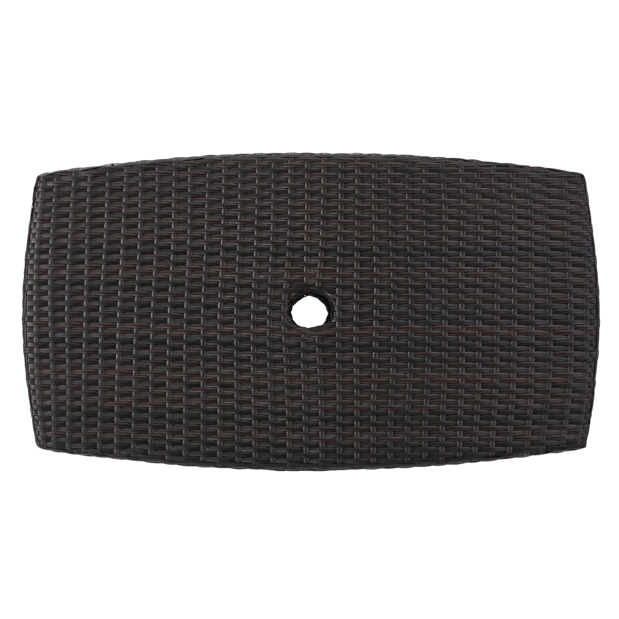 Amarelle Outdoor Wicker Side Table, Multibrown