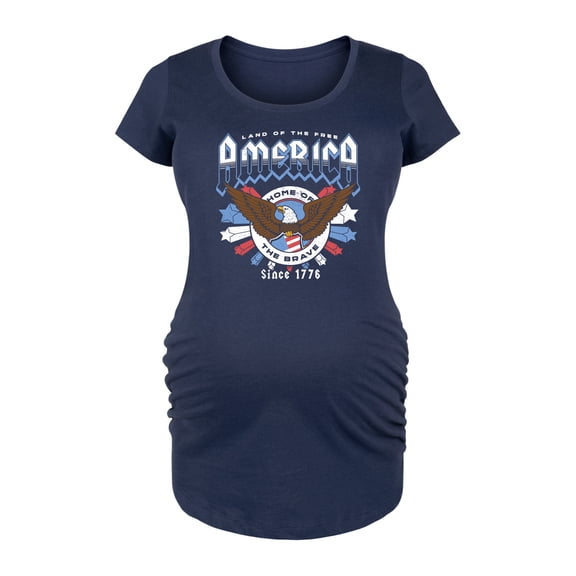 Instant Message - America Rock Tee - Maternity Scoop Neck Tee