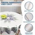 thumbnail image 3 of Watercolor Purple Hydrangea Round Tablecloth 60 Inch Spring Summer Lilac Table Cloth Floral Lavender Flower Circle Stain Resistant Table Cover for Kitchen Dining Party Weddings Outdoor Decor, 3 of 6