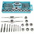 thumbnail image 2 of 20 PCS Tapping Tool, Taps and Dies, Thread Screw Extractors, M3-M12 Steel, with Storage Case, 2 of 5