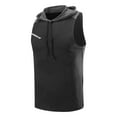 thumbnail image 3 of Youthup Men's Hooded Sleeveless Tank Tops 2-Pack - Quick-Dry Workout Shirts with Reflective Strips, Summer Athletic Tops, 3 of 16