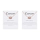 thumbnail image 3 of Qarigey Doce signos del zodiaco constelaciones tema símbolo único collar del zodiaco elegante joyería exquisita cadena colgante oro rosa cáncer Cáncer 2piezas Qarigey CBP201028, 3 of 6